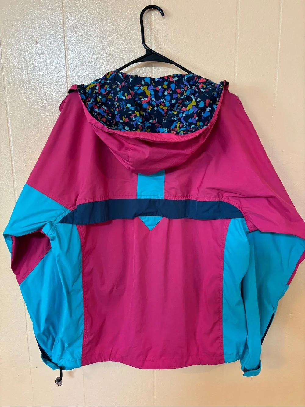 Vintage Nike ACG Mens Pink & Teal Hooded Anorak Jacket